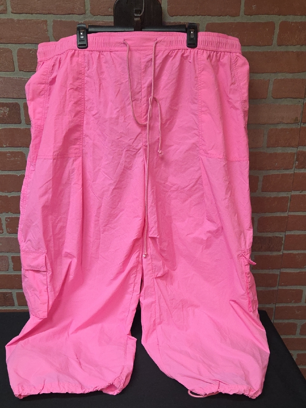 JODIFL Hot Pink Elastic Waist Cargo Pants 3x